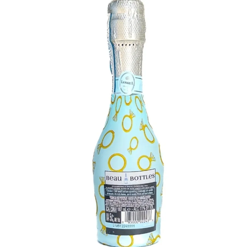 Beau Bottles Blue Engagement Ring -MINI Bottle Wrap/Cover 3 Per Pk. NWT